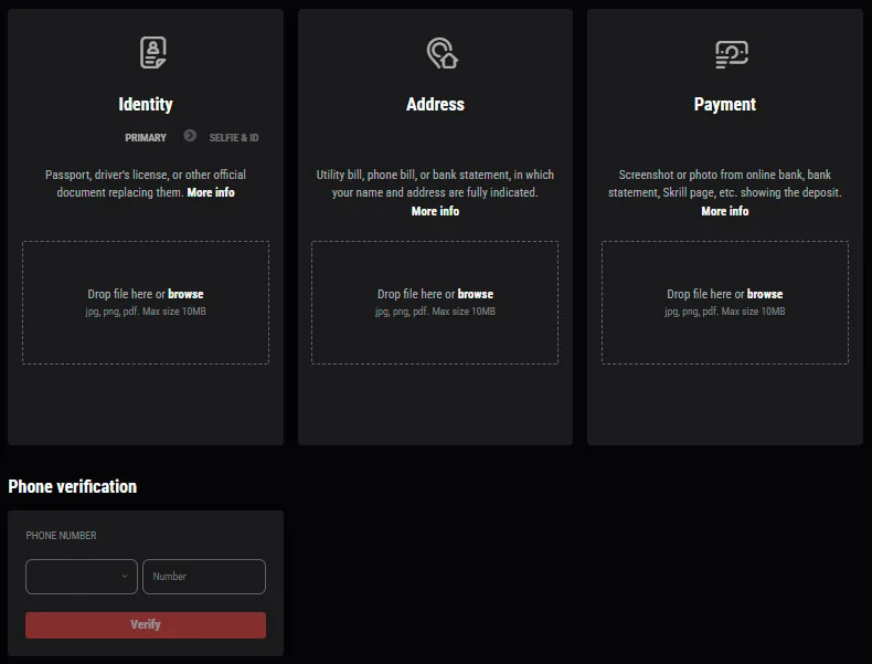 verification cobra casino